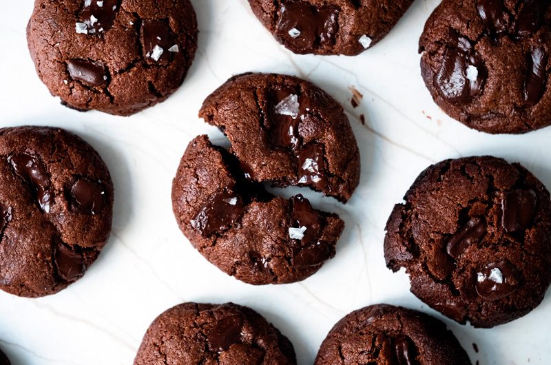 Galletas de chocolate con Harina de Garbanzo (GF y V)