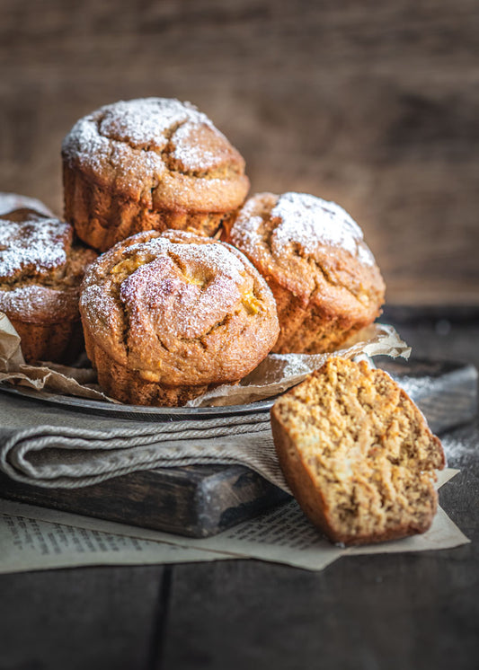 Muffins de Plátano y Harina de Garbanzo